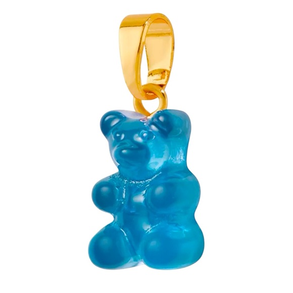 Gummy Bear Charm - 18k gold plated - color Blueberry - Picture 1 of 4